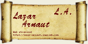 Lazar Arnaut vizit kartica